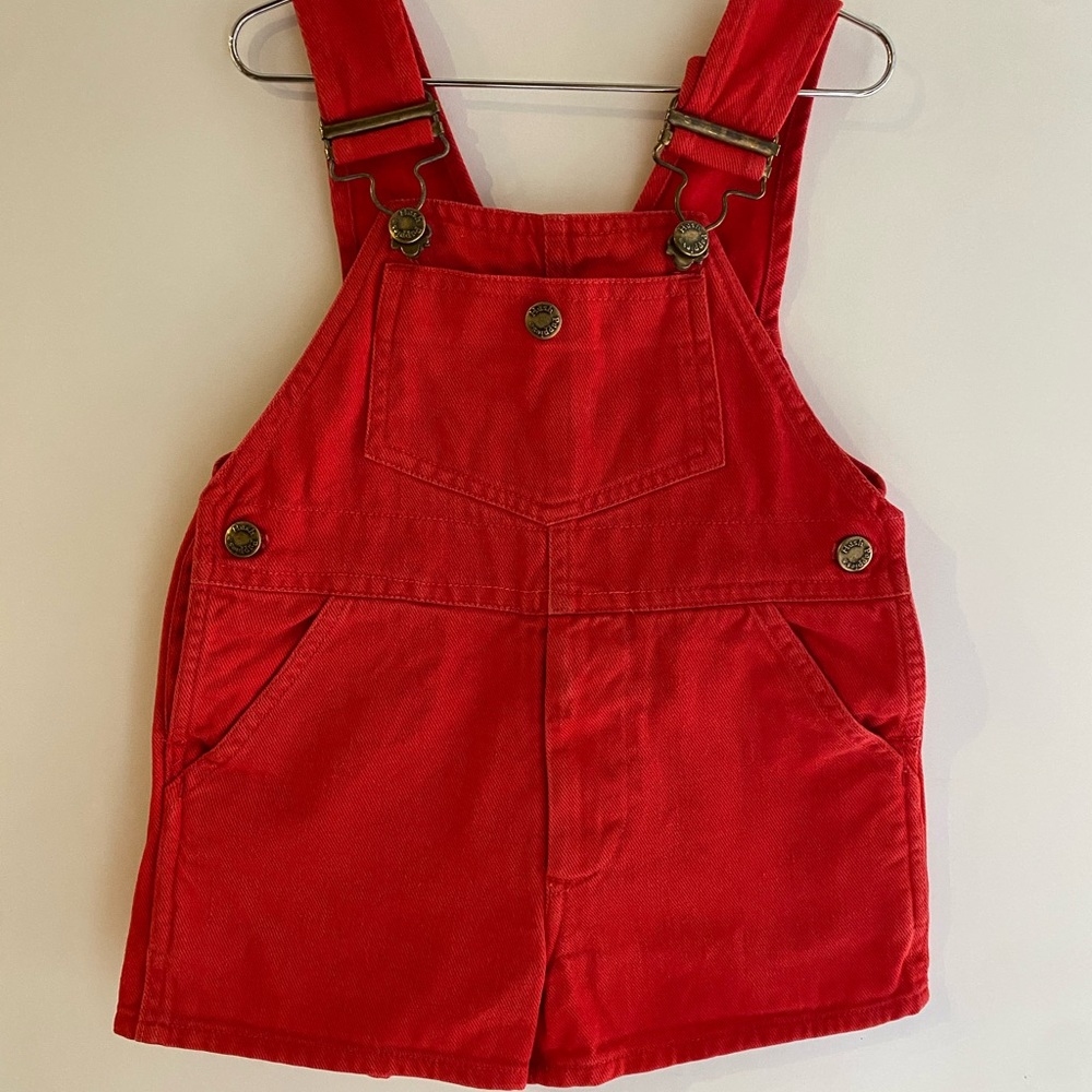 Hush Puppies Red vintage shortalls